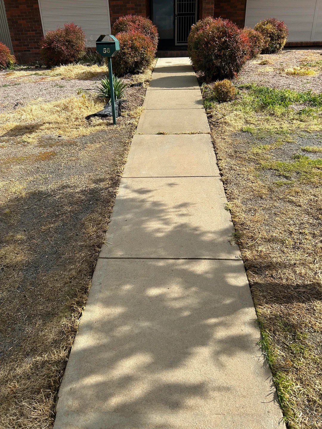 Sidewalk after cleaning